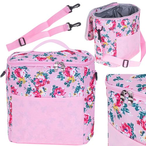 Termalna torba za piknik 11L roza slika 1