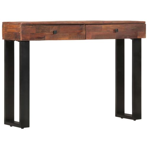 Konzolni stol 110 x 30 x 76 cm od masivnog obnovljenog drva slika 28