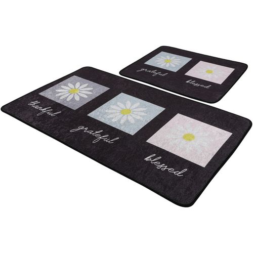 Blessed Djt Multicolor Bathmat Set (2 Pieces) slika 2