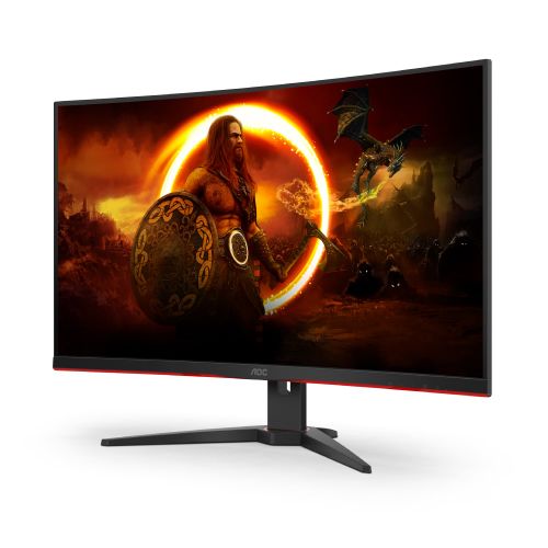 AOC C32G2ZE/BK Monitor 31.5"/VA,zakrivljen/1920x1080/240Hz/0.5ms MPRT/HDMIx2,DP/freesync/VESA/crna slika 3