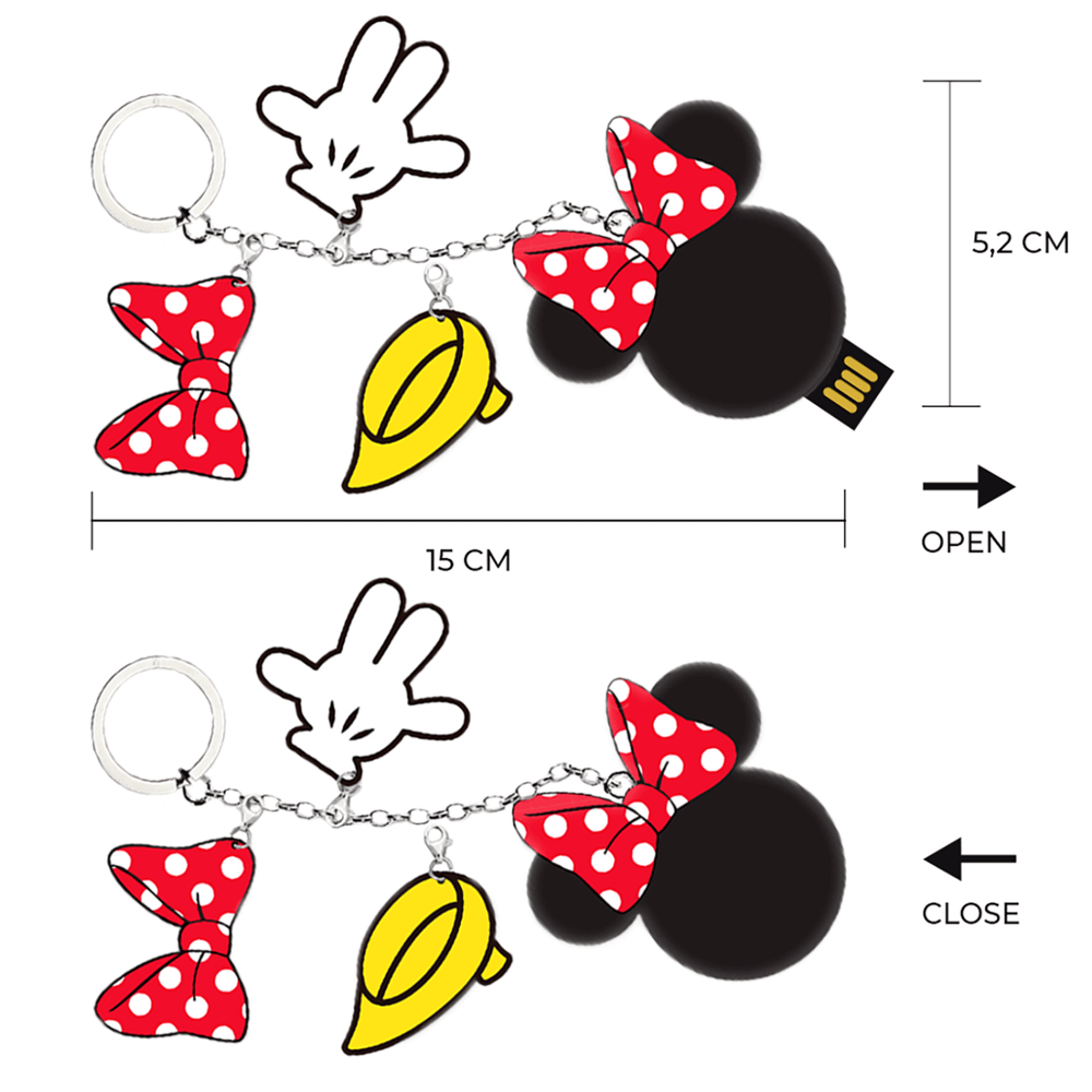 Disney USB Flash Drive 16GB, USB2.0, privjesak za ključ, Minnie - Flash Drive Minnie CHARMS 16GB 2.0 slika 2