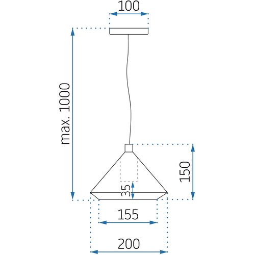 TOOLIGHT Viseća svjetiljka APP1004-1CP slika 13