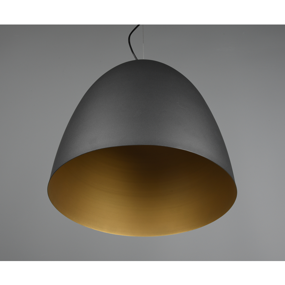 TILDA -VISILICA BLACK-GOLD,1XE27,D40CM slika 5