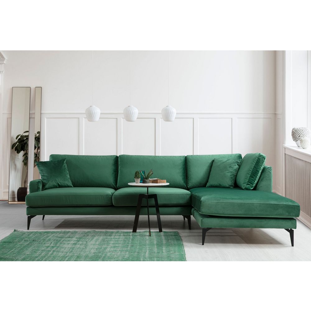 Papira Corner (L3+CHL) Zeleni Kutni Sofe slika 1