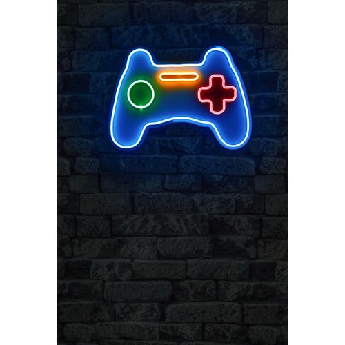 Wallity Play Station Gaming Controller - Plava višebojna dekorativna plastična LED rasveta slika 2