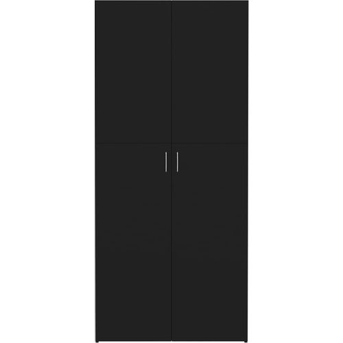 Ormarić za cipele crni 80 x 35,5 x 180 cm od iverice slika 42