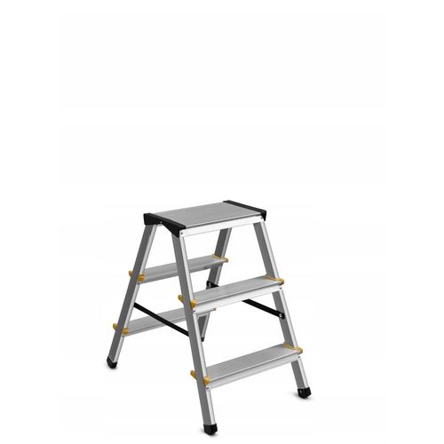 Awtools aluminijski taburet s 3 stepenice, nosivost 150 kg slika 1