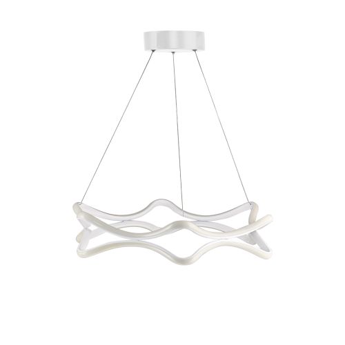 Jades White - Yellow Light White Chandelier slika 3