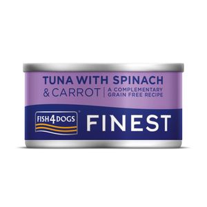 Fish4Dogs Finest Tuna&Spinach&Carrot, tuna sa špinatom i mrkvom, 85 g