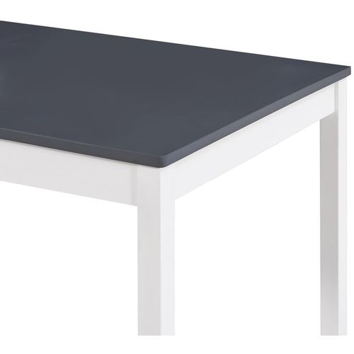 Blagavaonski stol bijelo-sivi 180 x 90 x 73 cm od borovine slika 28