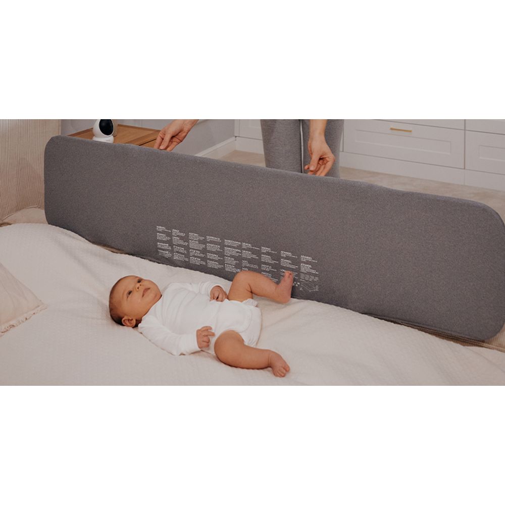 Lionelo Sigurnosna ogradica za krevet Lora XL 150x45cm, Gray Stone  slika 8