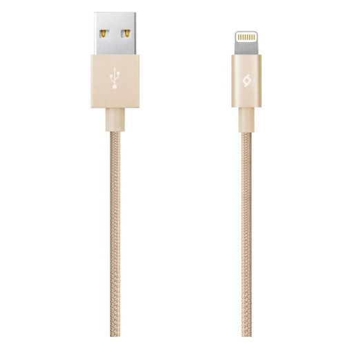 Ttec Kabel - MFi (Apple license) - Lightning to USB (1,20m) - Gold - Alumi Cable slika 1