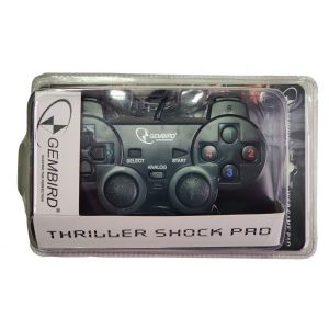 JPD-THRILLERSHOCK-BOX ** Gembird USB 2.0 analog vibration gamepad black(alt. JPD-UDV-01 (343)