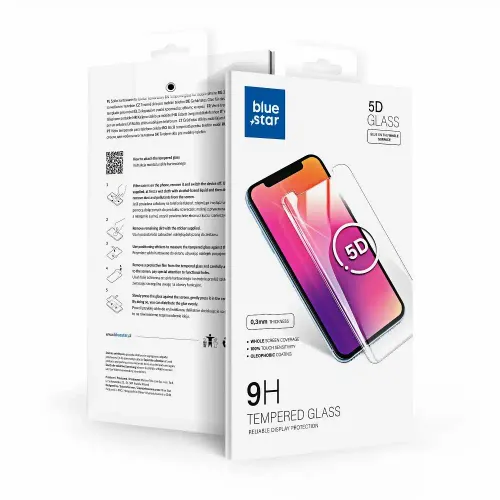 Blue Star 5D kaljeno staklo - za Samsung A14 5G (full glue/case friendly) - crno slika 4