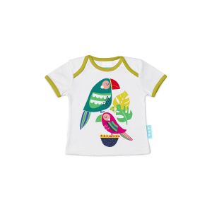 Dječja Majica Kratkih Rukava HappyFriday Moshi Moshi Pretty Parrots 6-9 Mjeseci