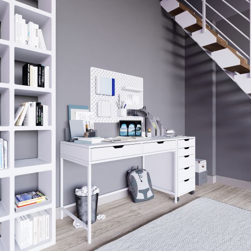 Duru Set 1600-49 White Study Desk slika 6