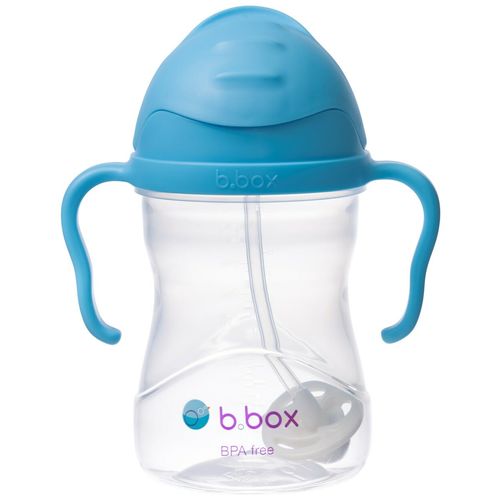 b.box Sippy cup bočica sa slamkom - blueberry slika 5