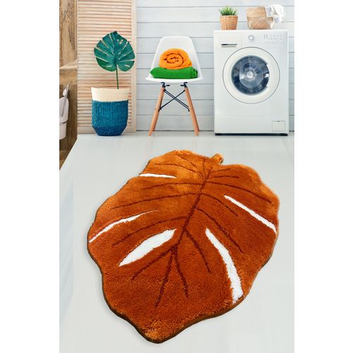 Frunze - Orange OrangeWhite Acrylic Bathmat slika 1