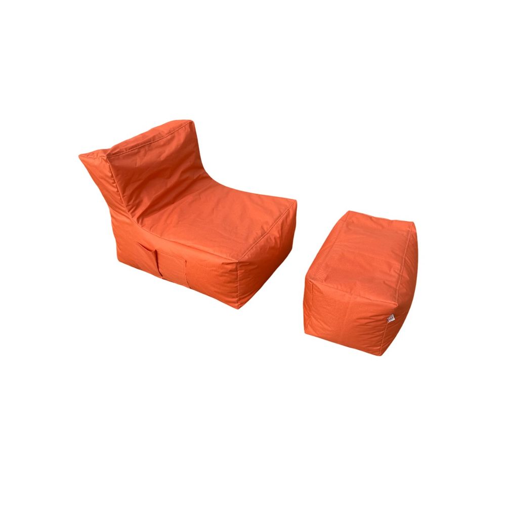 Xxl Sedir - Set Bean Bag Jastučića u Narandžastoj Boji (2 Komada) slika 2