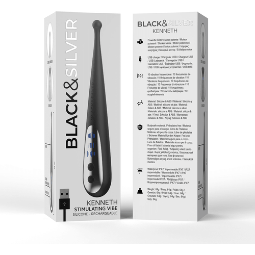 Black&amp;Silver Kenneth stimulacijski vibrator slika 12