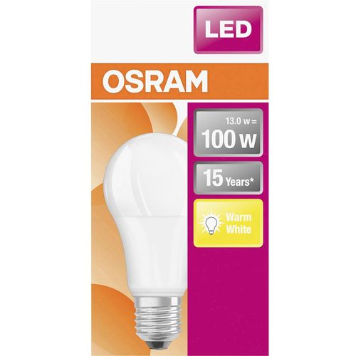 OSRAM 4058075127029 LED Energetska učinkovitost 2021 F (A - G) E27 oblik kruške 13 W = 100 W toplo bijela (Ø x D) 60 mm x 120 mm  1 St. slika 2