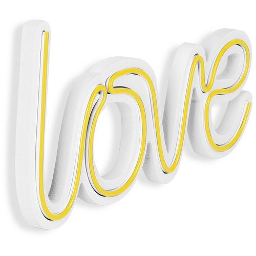 Wallity Ukrasna plastična LED rasvjeta, Love - Yellow slika 16