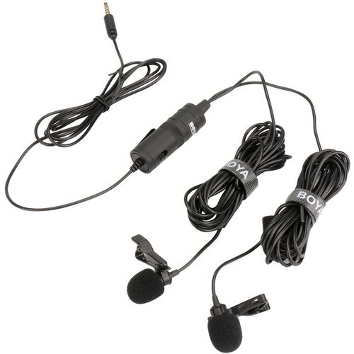 Boya Dual Mic Lavalier mikrofon for Smartphones and DSLRs slika 2