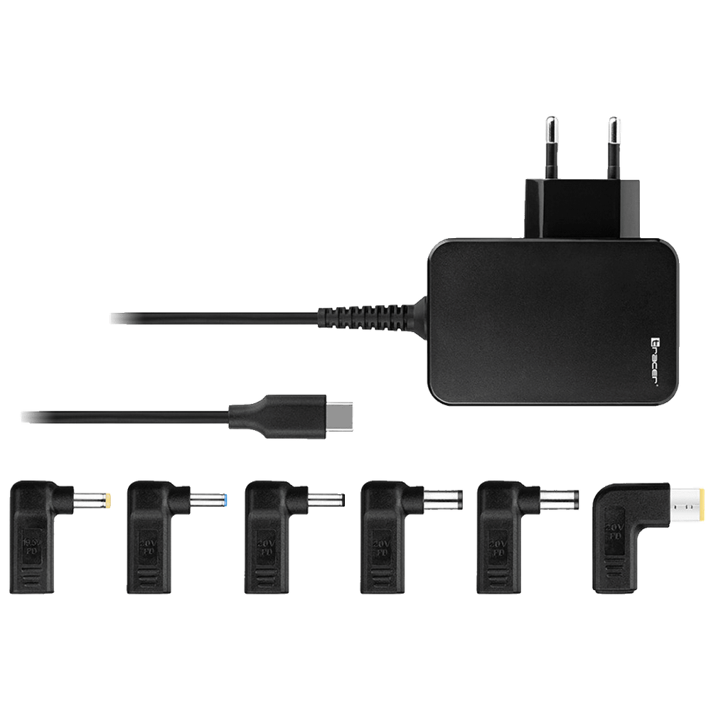 Tracer Punjač za laptop, univerzalni, 7u1, 65W - NOTEBOOK CHARGER PRIME 65W 7IN1 slika 1