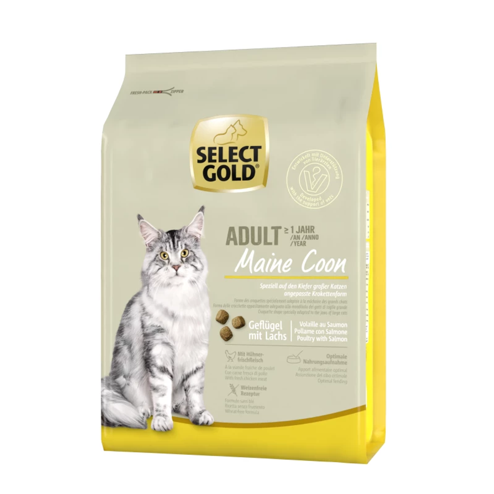 Select Gold Cat Maine Coon Adult perad s lososom slika 1