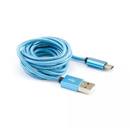 SBOX kabel USB->TYPE C M/M 1,5M Fruity plavi slika 1