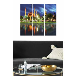 Dekorativna Slika od MDF-a u Više Boja (Set od 3 Komada) - MDF139093121