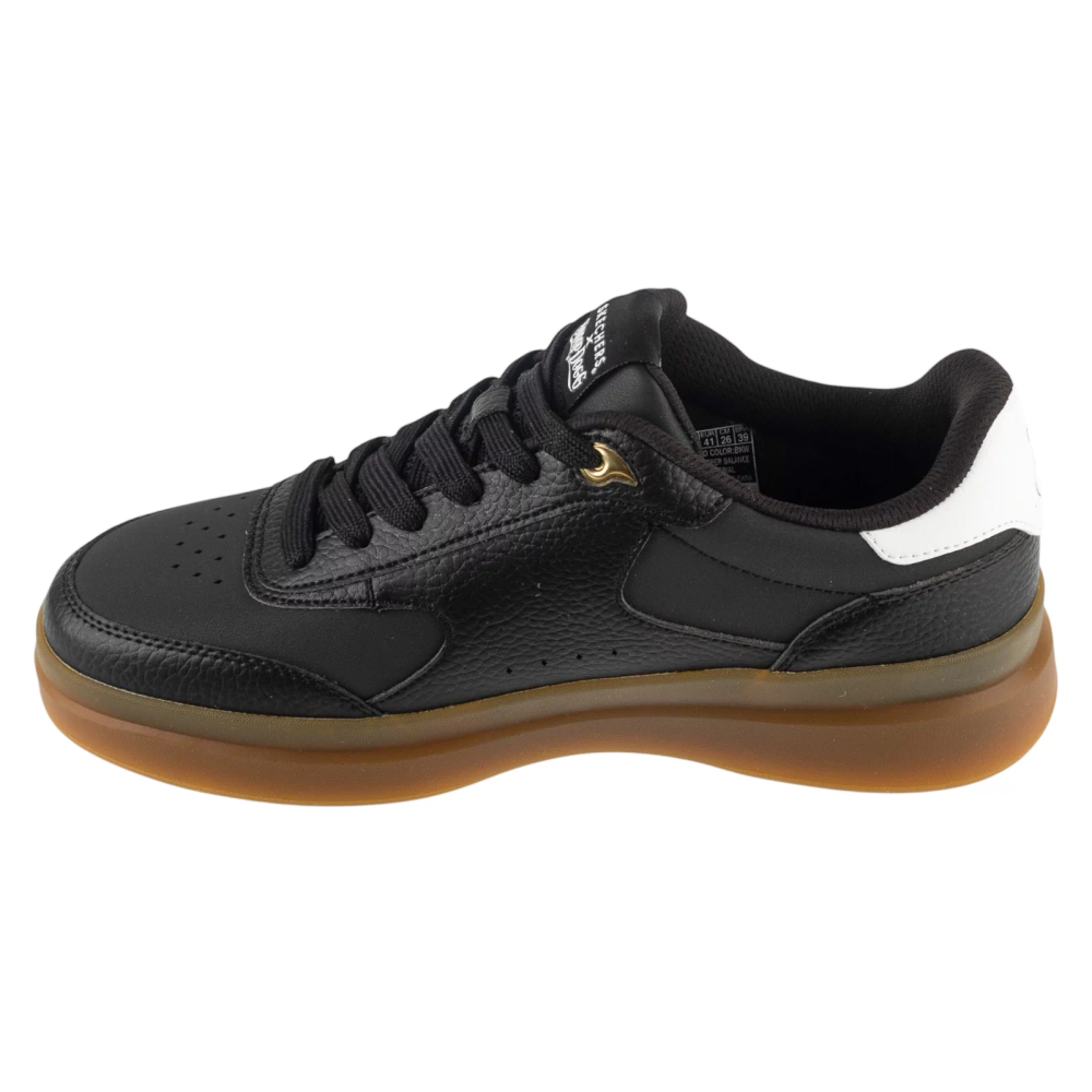 Skechers duraleather lace up snoop cupsole sneaker 251200-bkw slika 2