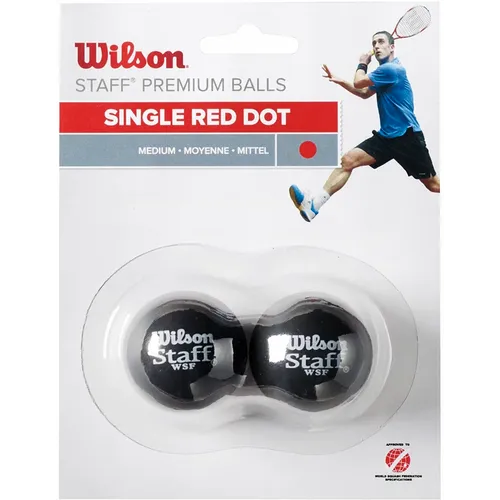 Wilson staff squash red dot 2 pack ball wrt617700 slika 2