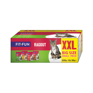FIT+FUN Cat ragu 4 okusa Multipack 92x100 g