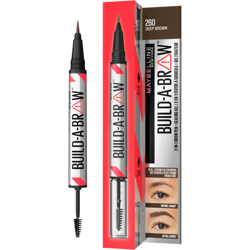 Maybelline New York Build-A-Brow 2 u 1 olovka za obrve i gel za fiksiranje 260 deep brown slika 3