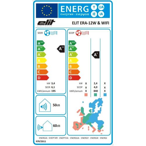 Elit klima uređaj ERA-12W WIFI slika 5