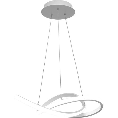 TOOLIGHT Stropna viseća svjetiljka prsten moderna LED + daljinski upravljač APP392-CP bijeli slika 2