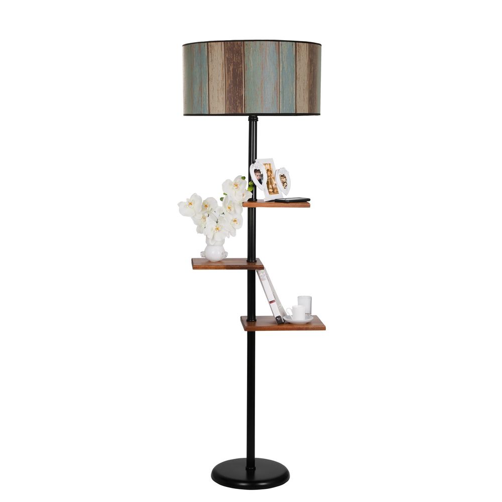Moderna stojeća lampa s višebojnim abajurima slika 2