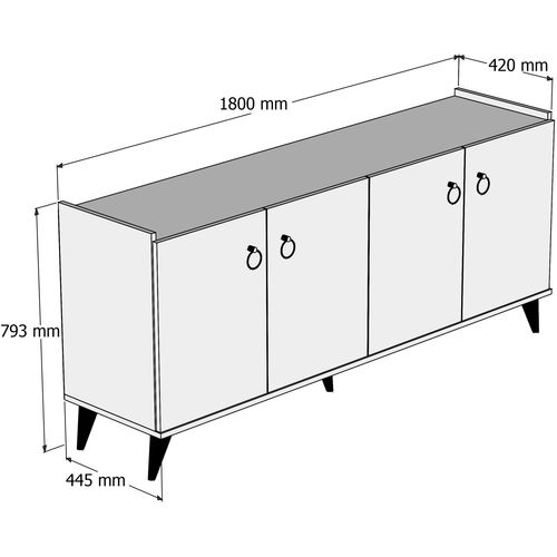 KSL0102 Atlantic Pine Console slika 4