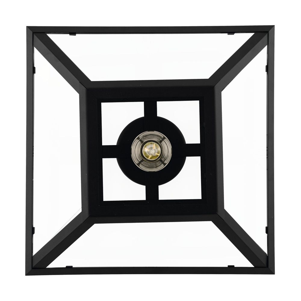 Eglo stropna rasvjeta casefabre e27 1x60w crno/prozirno š:370mm v:215mm slika 2