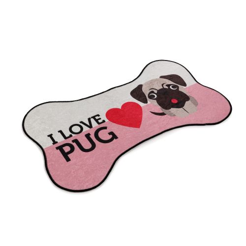 Conceptum Hypnose Tepih (60 x 100), İ Love Pug slika 3