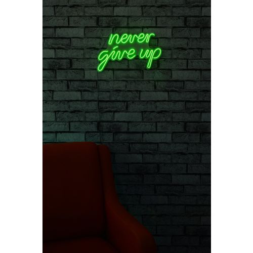 Wallity Ukrasna plastična LED rasvjeta, Never Give Up - Green slika 12