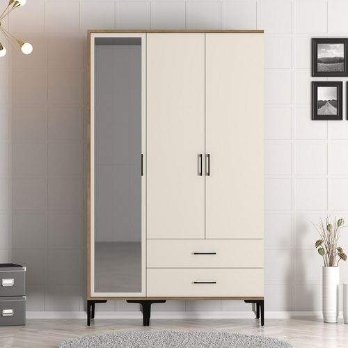 Kumsal RT - Walnut, Cream Walnut
Cream Wardrobe slika 1