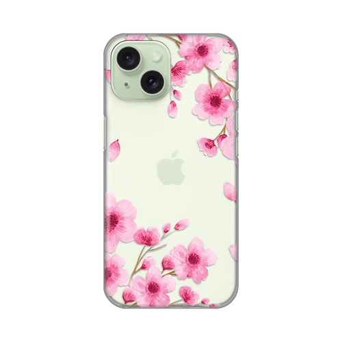 Torbica Silikonska Print Skin za iPhone 15 6.1 Rose flowers slika 1