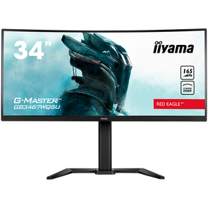 Monitor IIYAMA 34" GB3467WQSU-B5, VA, Curved Gaming, QHD+, 165Hz, 0,4ms, Speakers, HDMI, DP, USB-HUB