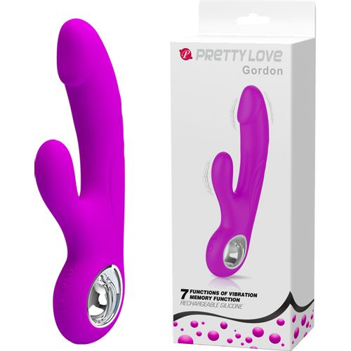 Ljubičasti vibrator sa dodatnom stimulacijom klitorisa Gordon slika 1
