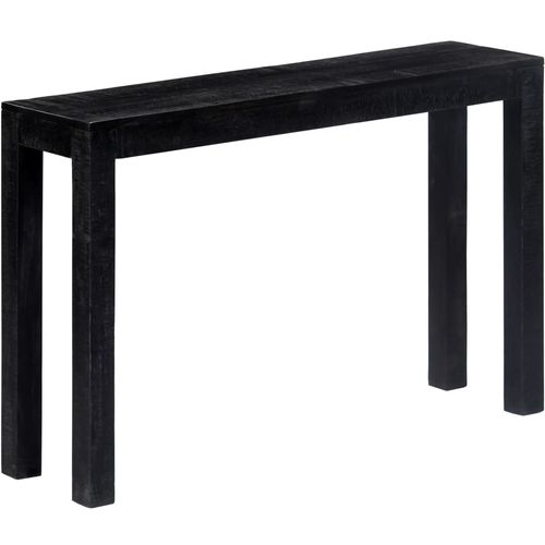 Konzolni stol crni 118 x 30 x 76 cm od masivnog drva manga slika 43