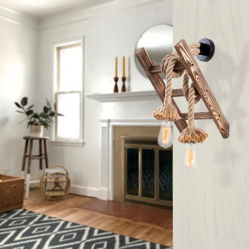 Erebos - 120-A Wooden Wall Lamp slika 1