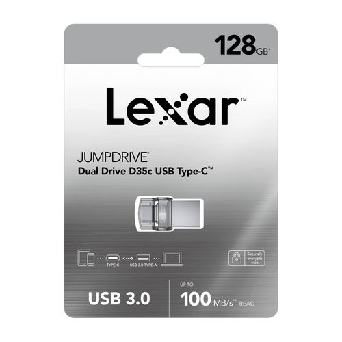 Lexar JumpDrive D35c 128GB OTG Dual Type-C and Type-A USB 3.0 flash drive slika 7