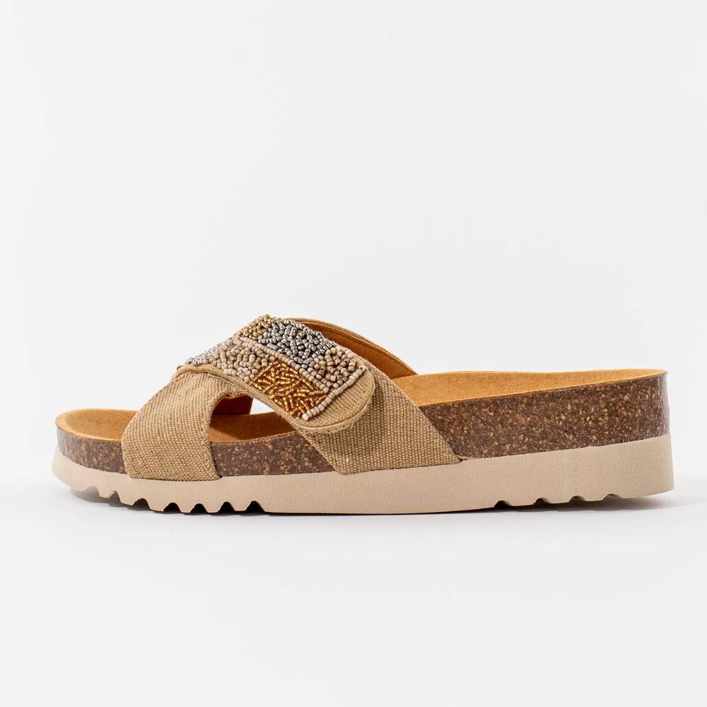 Scholl Ženske papuče La Serena Strap, Sand slika 2